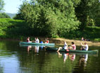 canoeing on the river Wye